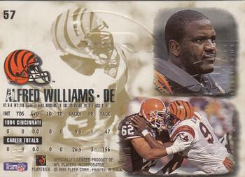 1995 Ultra - Gold Medallion #57 Alfred Williams Back