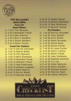 1995 Ultra - Gold Medallion #350 Checklist Front