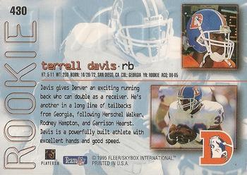1995 Ultra - Gold Medallion #430 Terrell Davis Back
