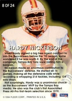 1994 Fleer - Fleer All-Pros #8 Hardy Nickerson Back
