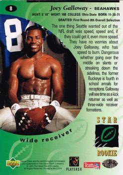 1995 Upper Deck - Electric #8 Joey Galloway Back