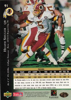 1995 Upper Deck - Electric #91 Heath Shuler Back