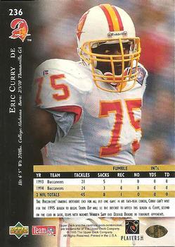 1995 Upper Deck - Electric #236 Eric Curry Back