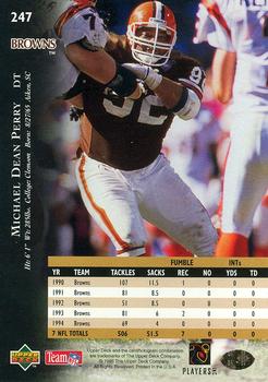 1995 Upper Deck - Electric #247 Michael Dean Perry Back
