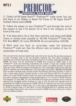1995 Upper Deck - Predictors: League Leaders #RP21 Jerry Rice Back