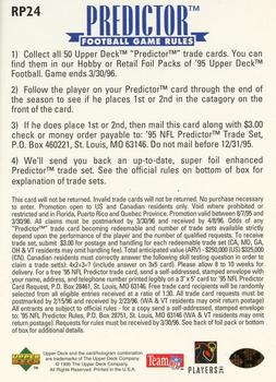 1995 Upper Deck - Predictors: League Leaders #RP24 Andre Reed Back