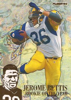 1994 Fleer - Jerome Bettis: Rookie of the Year #4 Jerome Bettis Front