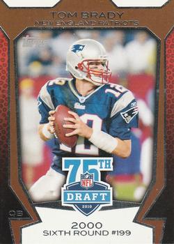2010 Topps - Draft 75th Anniversary #75DA-3 Tom Brady Front