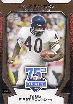 2010 Topps - Draft 75th Anniversary #75DA-18 Gale Sayers Front