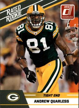 2010 Donruss Rated Rookies #3 Andrew Quarless Front
