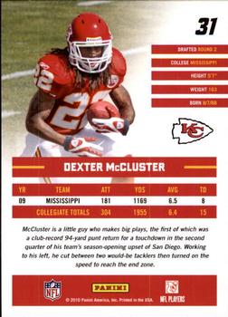 2010 Donruss Rated Rookies #31 Dexter McCluster Back
