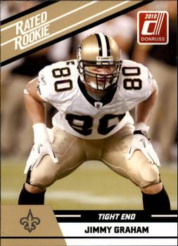 2010 Donruss Rated Rookies #52 Jimmy Graham Front