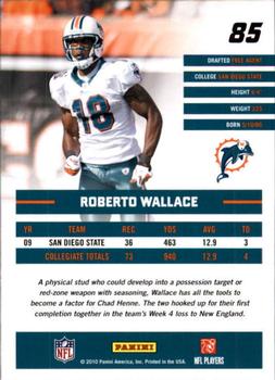 2010 Donruss Rated Rookies #85 Roberto Wallace Back