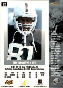 1996 Action Packed - Artist's Proofs #22 Tim Brown Back