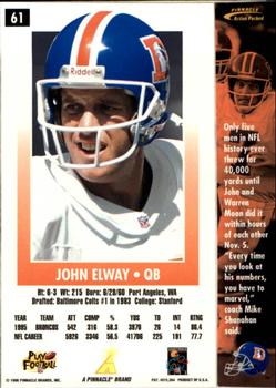 1996 Action Packed - Artist's Proofs #61 John Elway Back