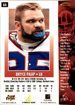 1996 Action Packed - Artist's Proofs #66 Bryce Paup Back