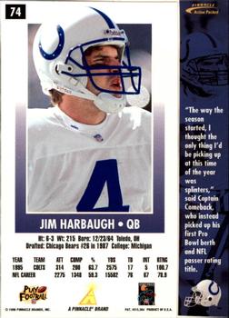 1996 Action Packed - Artist's Proofs #74 Jim Harbaugh Back