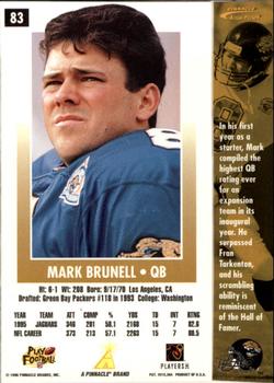 1996 Action Packed - Artist's Proofs #83 Mark Brunell Back