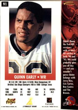 1996 Action Packed - Artist's Proofs #91 Quinn Early Back