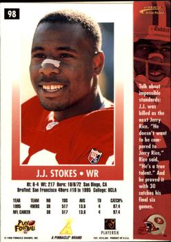 1996 Action Packed - Artist's Proofs #98 J.J. Stokes Back