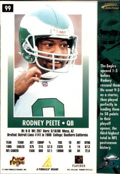 1996 Action Packed - Artist's Proofs #99 Rodney Peete Back