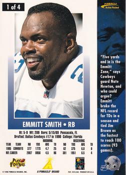 1996 Action Packed - Jumbos #1 Emmitt Smith Back