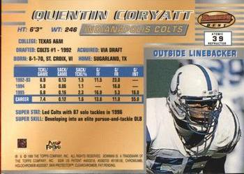 1996 Bowman's Best - Atomic Refractors #39 Quentin Coryatt Back