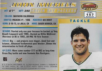 1996 Bowman's Best - Atomic Refractors #157 John Michels Back