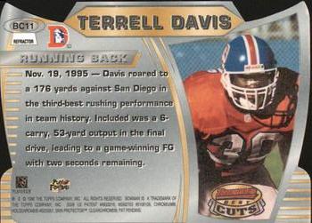 1996 Bowman's Best - Best Cuts Refractors #BC11 Terrell Davis Back