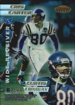 1996 Bowman's Best - Mirror Images Refractors #8 Cris Carter / Curtis Conway / Carl Pickens / Keyshawn Johnson Front
