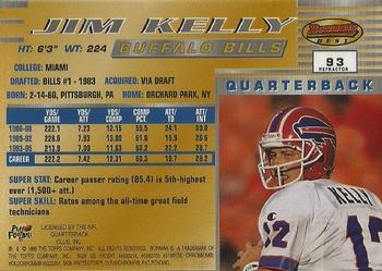 1996 Bowman's Best - Refractors #93 Jim Kelly Back