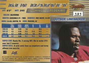 1996 Bowman's Best - Refractors #121 Ken Harvey Back