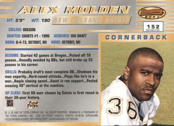1996 Bowman's Best - Refractors #152 Alex Molden Back