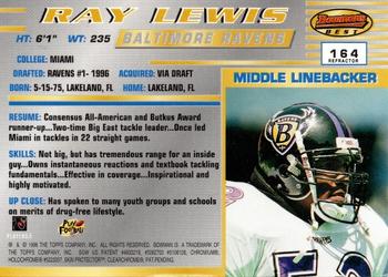 1996 Bowman's Best - Refractors #164 Ray Lewis Back