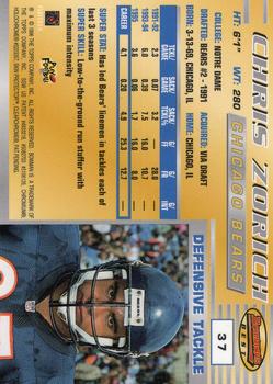 1996 Bowman's Best - Super Bowl XXXI #37 Chris Zorich Back