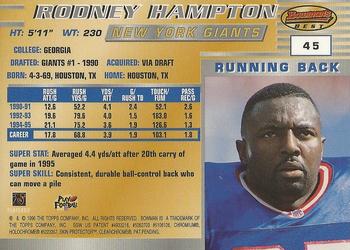 1996 Bowman's Best - Super Bowl XXXI #45 Rodney Hampton Back
