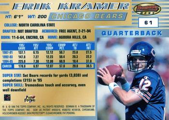 1996 Bowman's Best - Super Bowl XXXI #61 Erik Kramer Back