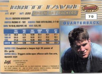 1996 Bowman's Best - Super Bowl XXXI #70 Brett Favre Back