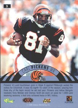 1996 Classic NFL Experience - Printer's Proofs #3 Carl Pickens Back
