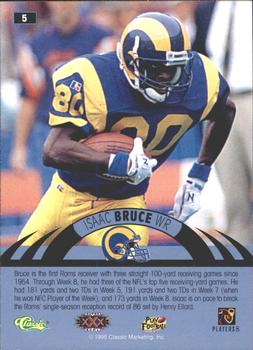 1996 Classic NFL Experience - Printer's Proofs #5 Isaac Bruce Back