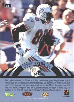 1996 Classic NFL Experience - Printer's Proofs #32 Irving Fryar Back