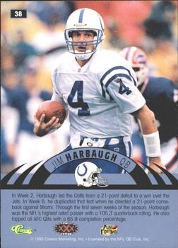 1996 Classic NFL Experience - Printer's Proofs #38 Jim Harbaugh Back