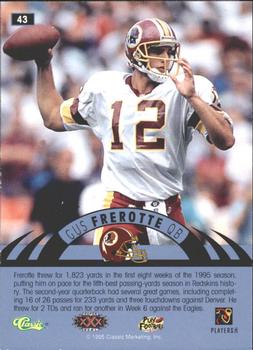1996 Classic NFL Experience - Printer's Proofs #43 Gus Frerotte Back
