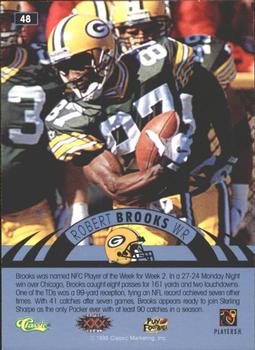 1996 Classic NFL Experience - Printer's Proofs #48 Robert Brooks Back