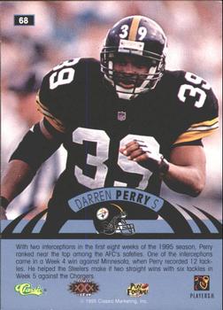 1996 Classic NFL Experience - Printer's Proofs #68 Darren Perry Back