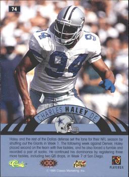 1996 Classic NFL Experience - Printer's Proofs #74 Charles Haley Back