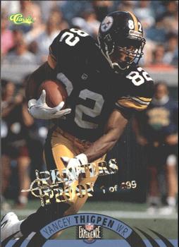 1996 Classic NFL Experience - Printer's Proofs #77 Yancey Thigpen Front