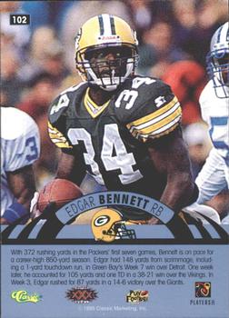 1996 Classic NFL Experience - Printer's Proofs #102 Edgar Bennett Back