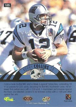1996 Classic NFL Experience - Printer's Proofs #105 Kerry Collins Back