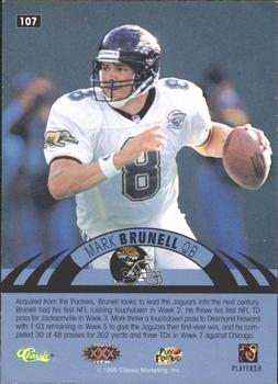 1996 Classic NFL Experience - Printer's Proofs #107 Mark Brunell Back